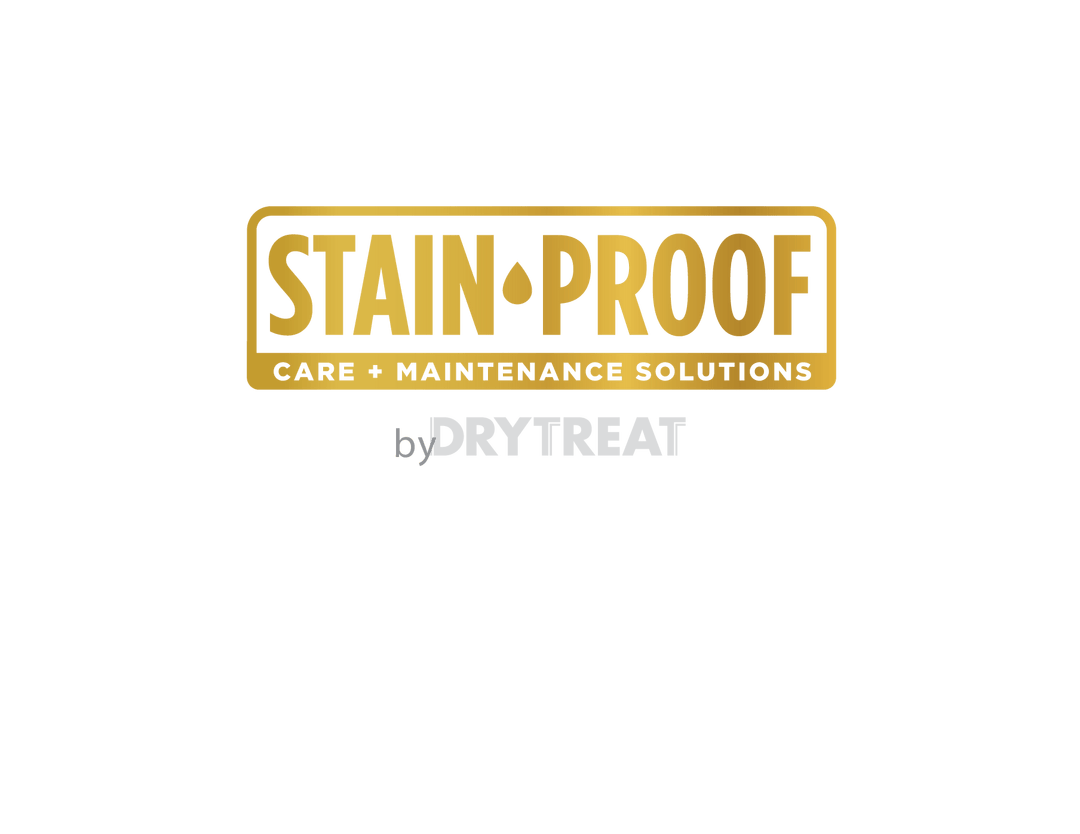 Stain Proof Dry Treat logo White letters